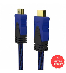 Inca IHK-05T HDMI Kablo 2.0V 4K Altın Uçlu 5 Metre (Siyah)