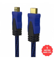 Inca IHK-05T HDMI Kablo 2.0V 4K Altın Uçlu 5 Metre (Siyah)