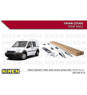 Ford Connect Tavan Çıtası Kısa Gri 2002-2015 Arası Modeller