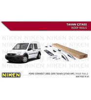 Ford Connect Tavan Çıtası Kısa Gri 2002-2015 Arası Modeller