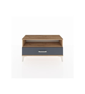 Arges Şifonyer Tek Raflı Tek Çekmeceli 88x30x48 Çam-Antrasit