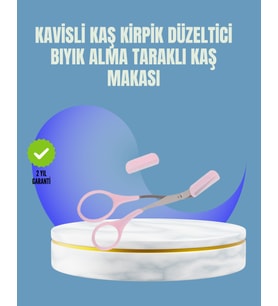 Tarak ve Fırça Başlıklı Kaş Şekillendirme Makası