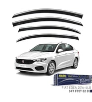 Niken Kromlu Cam Rüzgarlığı Fiat Egea 2016-2022 ile uyumlu