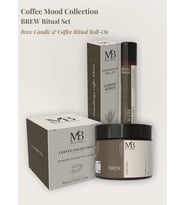 Brew Ritüel İkili Set – Brew Soy Wax Mum (100 g) + Brew Aroma Roll (10 ml)