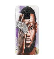 Xiaomi Redmi Note 9S - Redmi Note 9 PRO Uyumlu Lebron James Tasarımlı Şeffaf Telefon Kılıfı