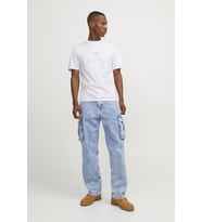 JACK&JONES JORARUBA LANDSCAPE TEE SS CREW NECK12255525 (Beyaz)