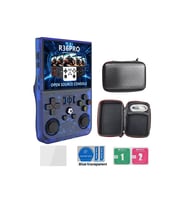 R36 Pro Retro Oyun Konsolu 3.5 Inç 21.000 Oyun + Çanta+Cam Lunix IPS Hd Ekran Gta Pes KARIŞIK RENK