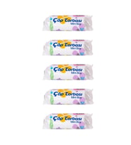 Canhome Beyaz Mini Küçük Boy 40x50 Cm. 30 Litre Çöp Torbası Poşeti - 40 Adetlik 5 Rulo (Mavi)
