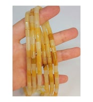 Bileklik Boy Akik Taşı Silindir Kesim 5.5x7.5mm Yarım Dizi (49308) (18CM UZUNLUĞUNDADIR)