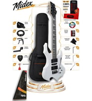 Midex Force-WH Profesyonel Axel Kasa HSH Elektro Gitar Seti Beyaz