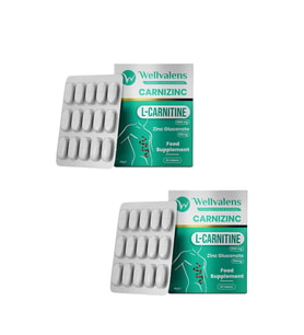 Wellvalens Carnizinc L-Karnitin 1000 mg + Çinko 2 Kutu 60 Tablet