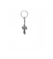 Antik Tasarım Haç Figürlü Unisex Anahtarlık – Zamak Metal Vintage Dini Temalı Çanta Süsü