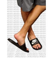 Nike Futura Benassi Slide Black Unisex Siyah Terlik Tek Bantlı