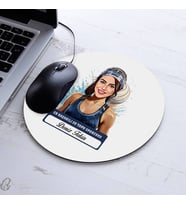 Kişiye Özel Hediye Karikatürlü Kadın Su Topu Oyuncusu Mousepad