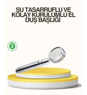 Su Basıncını Artıran Sızdırmaz Duş Başlığı