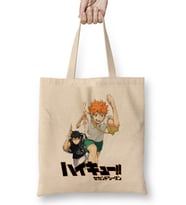 Haikyuu Hinata And Kageyama Bez Çanta Uzun Saplı