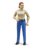 Bruder Açık Tenli Mavi Pantalonlu Kadın Figür BR60408