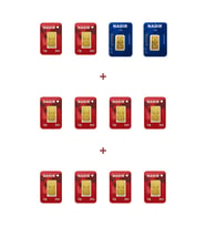 Nadir Gold 24 Ayar 15 Gram Külçe Altın (2 Adet 2,5 Gram Külçe Altın + 10 Adet 1 Gram Külçe Altın )