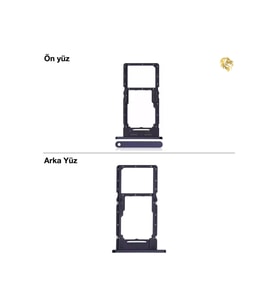 Samsung Galaxy A25 Sim İç Yuvası Çiftli Çiftli sim yuvası ikili sim tepsisi çiftli sim aparatı dual sim çekmecesi