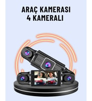 170° Geniş Açı 4 Kameralı Araç Kamerası Hareket Algılamalı