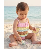 Civil Baby Kat Kat Fırfırlı 6-18 Ay Mayo - Pembe
