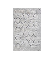 Eliana Home Baskılı, Yıkanabilir Kaymaz Taban Salon Halısı LNA0672 100x150 cm (Gri)