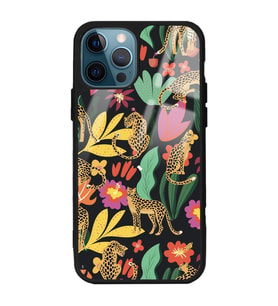 iPhone 11 Pro Çiçekli Kediler Tasarımlı Glossy Telefon Kılıfı