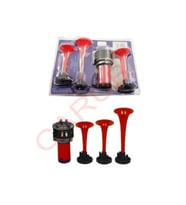 3 Borulu Havalı 12v Korna Motorlu (Krom)