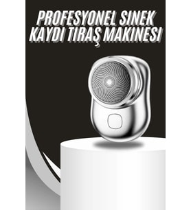 Kablosuz Tıraş Makinesi Günlük Hızlı Taşınabilir Şarjlı Yuvarlak Paslanmaz Çelik