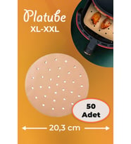 Pisirme Kagidi 50 adet Yuvarlak Delikli Airfryer Yagli Kagit Xiaomi Philips Tüm Markalara Uyumlu (Kahverengi)