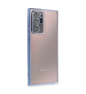 Samsung Galaxy Note 20 Ultra Kılıf Razer Lensli Silikon - Açık Mavi