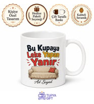 Koltuk Kılıfı Takan Teyzelere Leke Tutar Uyarılı Esprili Kupa Bardak Hediye