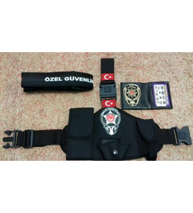 ÖZEL GÜVENLİK TESİSAT BACAK KILIFI,(+),ÖZEL GÜVENLİK ROZETLİ CÜZDANI,(+),ÖZEL GÜVENLİK PALASKASI (3-AD) URUN,SATIN-AL,SIVILE SATILMAZ.