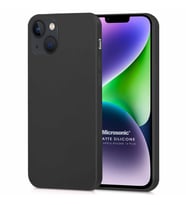 Microsonic Matte Silicone Apple iPhone 14 Plus Kılıf Siyah