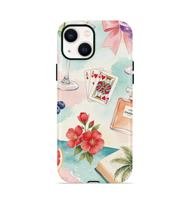 iPhone 15 Vorian Çift Katmanlı Kılıf Mediterranean Holiday Collage
