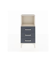 Arges Komodin Tek Raflı 3 Çekmeceli 44x30x96 Aytaşı-Antrasit