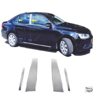 VW Jetta Krom Kapı Direk Seti 4 parça 2010-2015 arası Paslanmaz Çelik