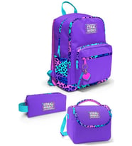 Coral High Mor Leopar 3'lü Okul Çanta Seti SET0123632