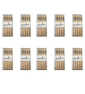 Desenli Yıkanabilir Kore Japon Çin Bambu Chopsticks Yemek Çubuğu - 24 Cm. - 5 Çiftlik 10 Paket