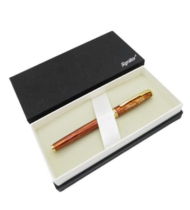 Signator® ST162 Sedefli Slim Gold Metal Alev Roller Kalem  İsme Özel Kalem (Karışık)