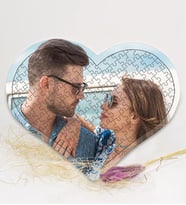 Kişiye Özel 83 Parça Kalpli Puzzle