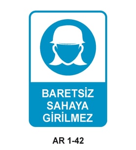 İŞ GÜVENLİĞİ UYARI LEVHASI 1 ADET PVC 21 X 29CM