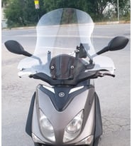 MOTOCAM Yamaha Xcity 250 Ön Cam 2011-2016 Model 50cm Şeffaf Renkli 4mm ELCİKLİ