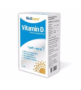Wellcare Vitamin D3 400 IU 5 ml Sprey