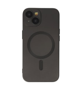 Apple iPhone 14 Plus Kılıf Moshi Lens Magneticsafe Silikon - Siyah