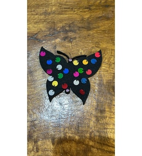 9X7 CM KEÇE PUL PAYETLİ KELEBEK ARMA DİKİŞ APLİKE