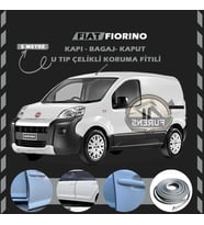 Fiat Fiorino Oto Araç Kapı Koruma Fitili 5metre Parlak Gri Renk