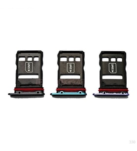 Huawei Mate 30 Pro Uyumlu Sim Kart Tepsisi (Beyaz - Gümüş)