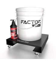 Factor360 Metal Kova Taşıyıcı Detailing Bucket Dolly Tekerlekli Stand