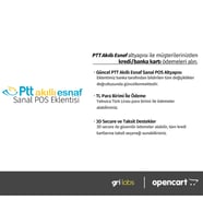 OpenCart - PTT Akıllı Esnaf Sanal POS Modülü